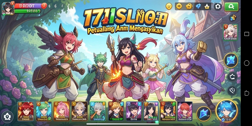 Menampilkan gameplay seru dengan karakter anime terkenal.