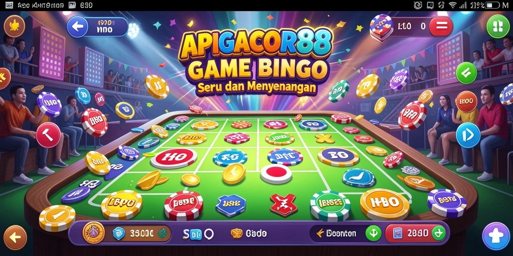 Screenshot APIGACOR88 menampilkan gameplay Bingo yang seru.