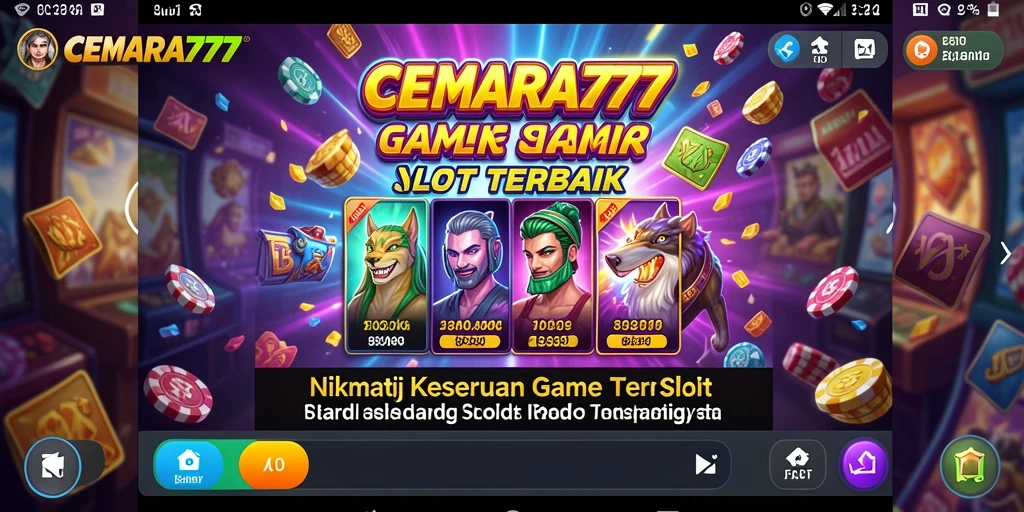 Tampilan gameplay Slot yang menyenangkan dan berwarna-warni.