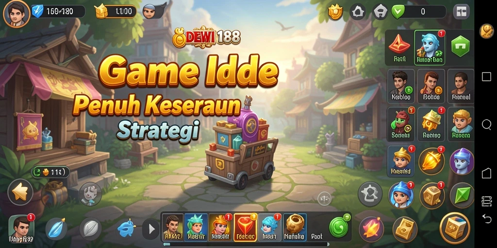 Tampilan gameplay DEWI188 yang menarik dan penuh warna.