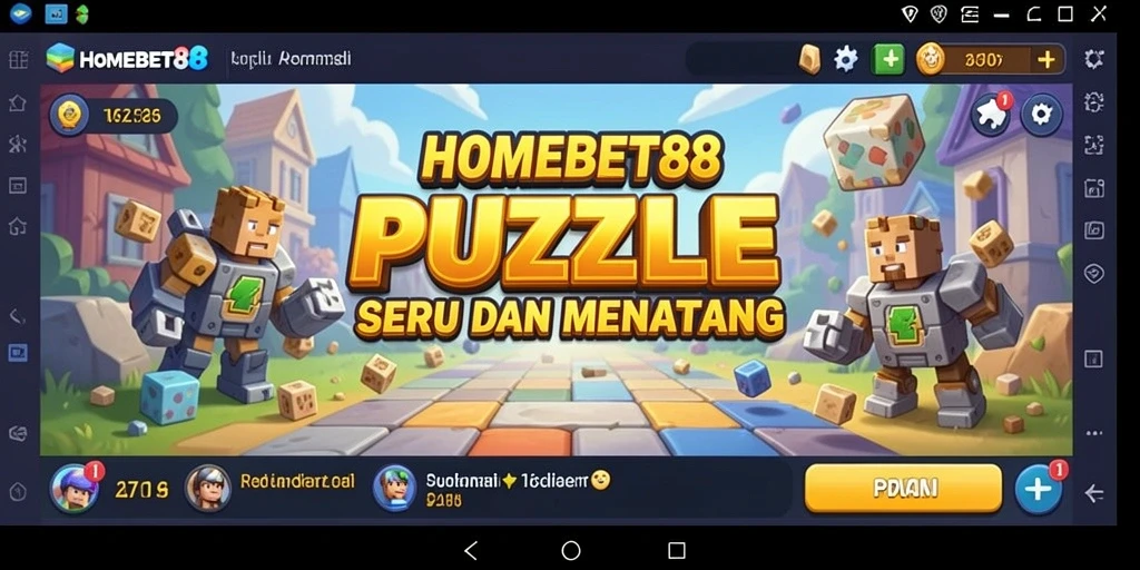 Tampilan gameplay seru dari HOMEBET88 dengan berbagai teka-teki.