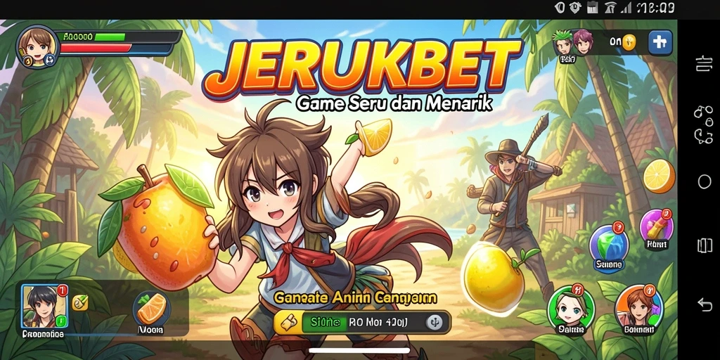 Tampilan gameplay <strong>JERUKBET</strong> yang dinamis dan menarik.