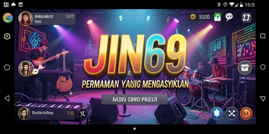 Gameplay JIN69 menampilkan pemain berinteraksi dengan musik secara nyata.