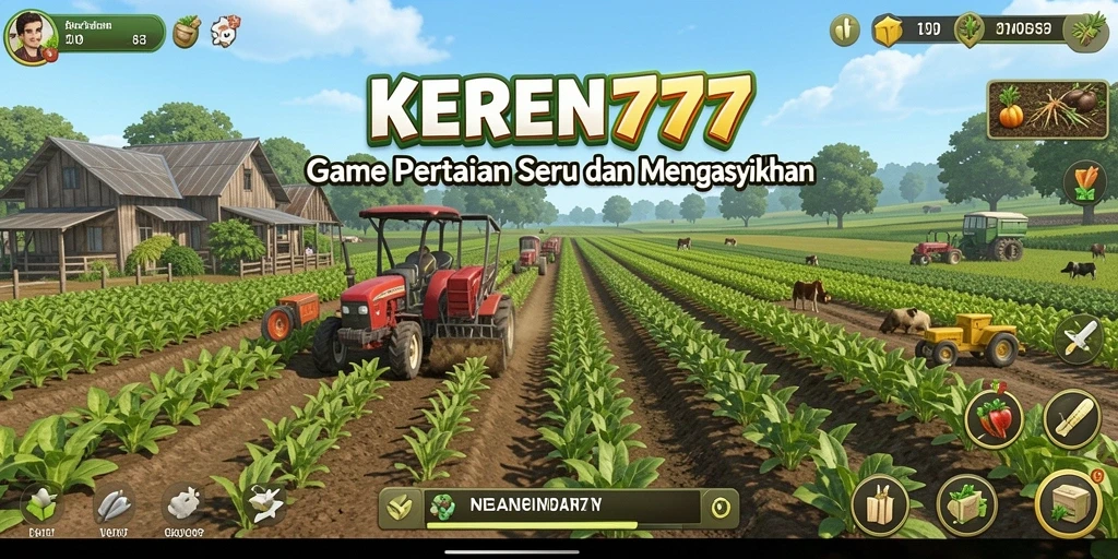 Tampilan mengasyikkan dari kebun penuh hasil panen di KEREN777.