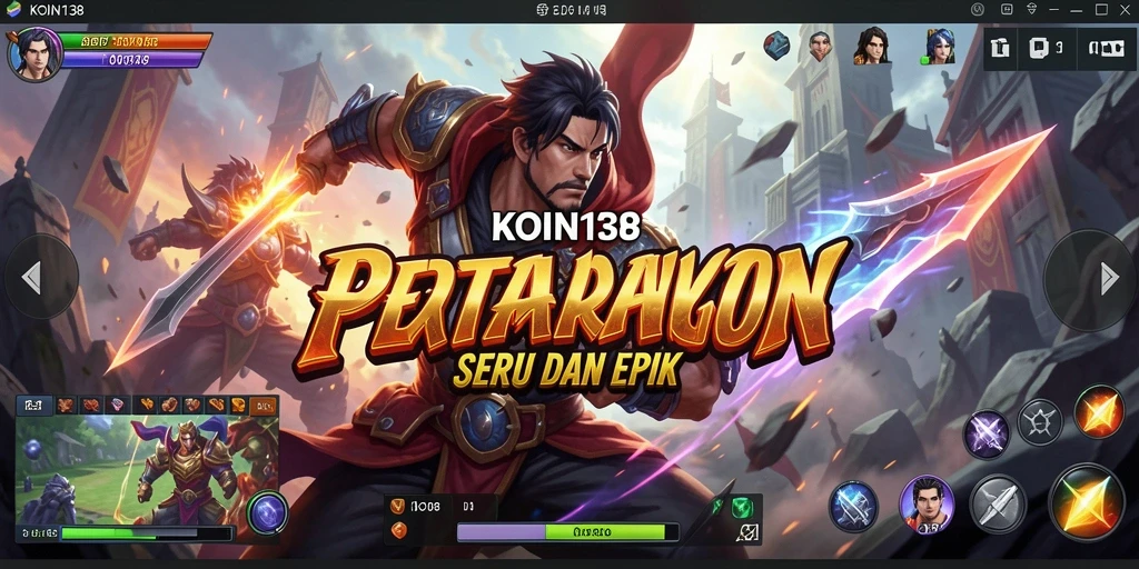 Tampilan gameplay KOIN138 dengan aksi pertarungan yang mendebarkan.
