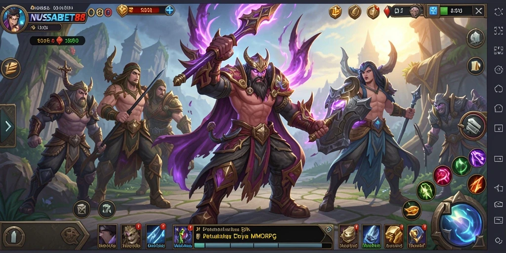 Screenshot gameplay NUSABET88 dengan aksi pertempuran seru dan grafis menawan.