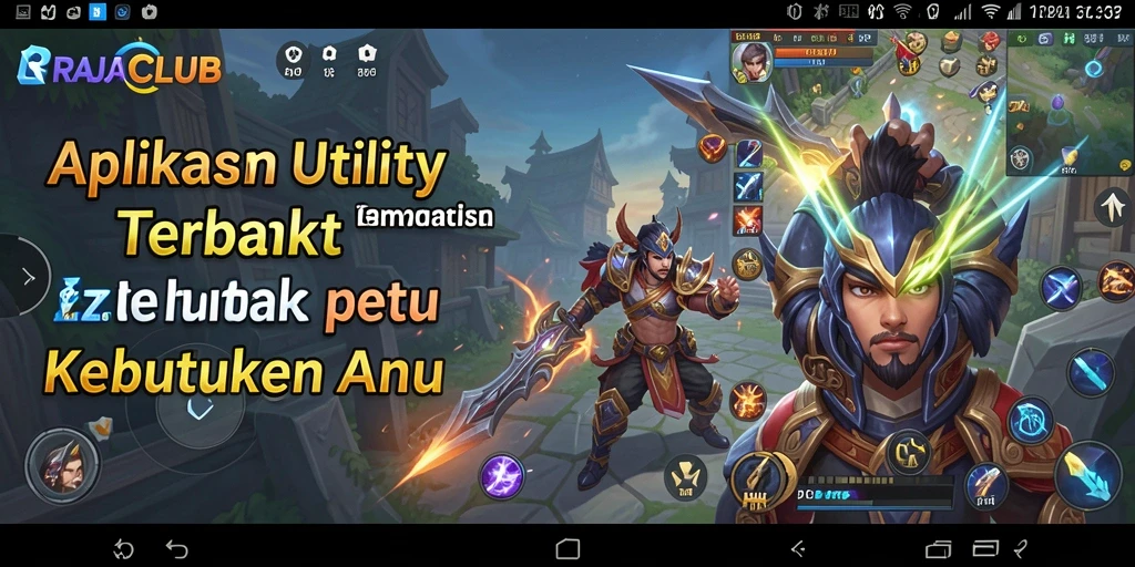 Tampilan antarmuka pengguna RAJACLUB yang sederhana dan intuitif.