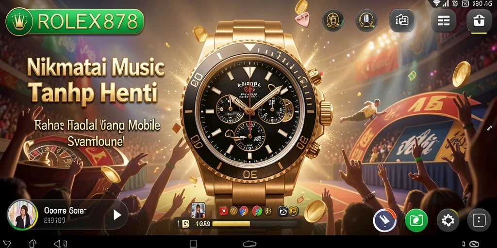 Tampilan gameplay <strong>ROLEX878</strong> yang menyenangkan saat Anda menikmati musik.