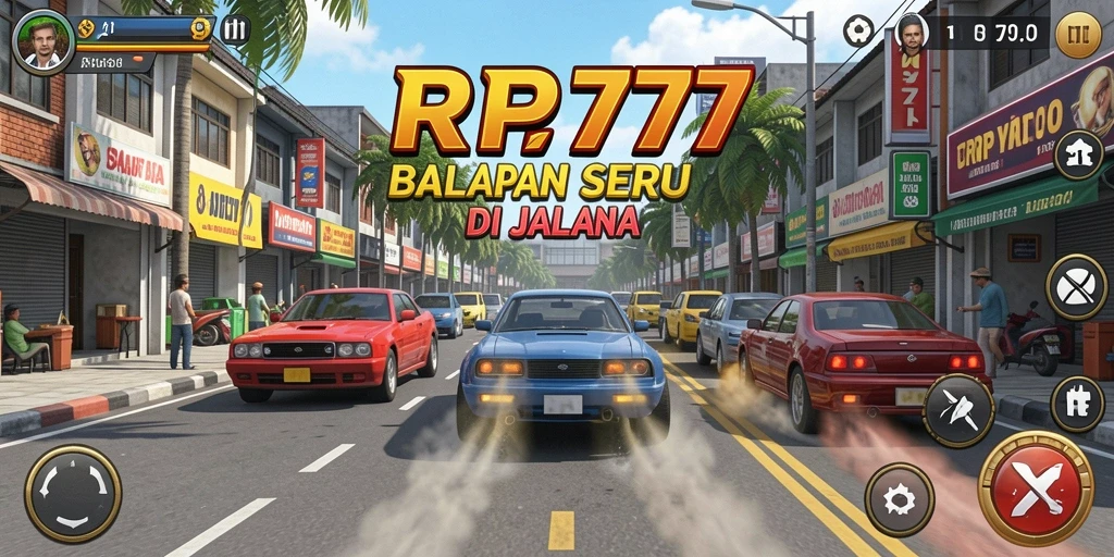 Tampilan menegangkan dari balapan cepat di RP777.