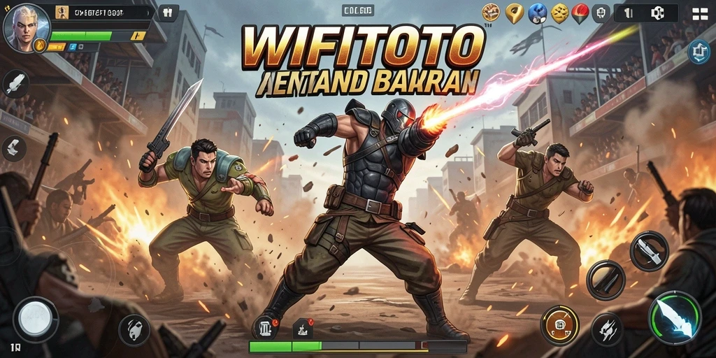 Gameplay action WIFITOTO yang intens dan mendebarkan.